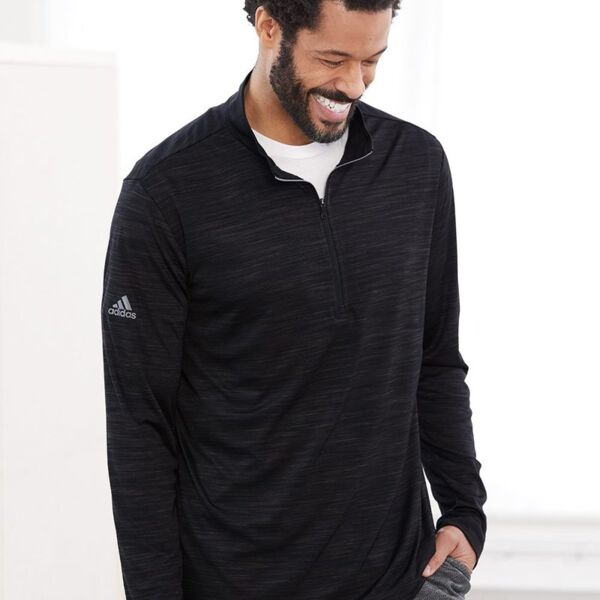 Lightweight Melange Quarter-Zip Pullover Thumbnail